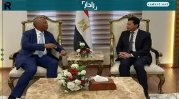 وزير الرياضة يجري لقاءً مهمًا مع موتسيبي رئيس الكاف